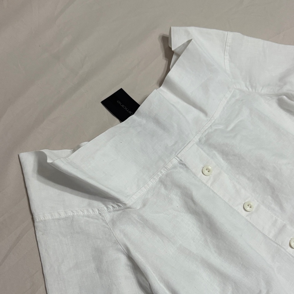 NWT Matti Mamane White Tunic Top Square Neck Size Small - Picture 6 of 12